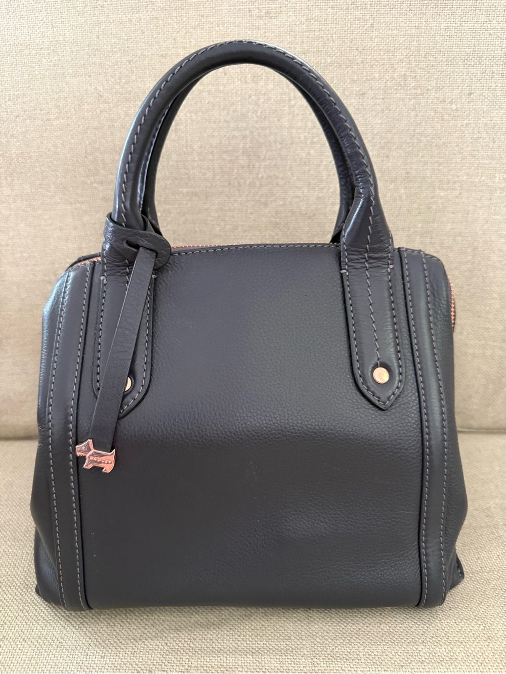 RADLEY LONDON Black Leather Top-Handle Satchel